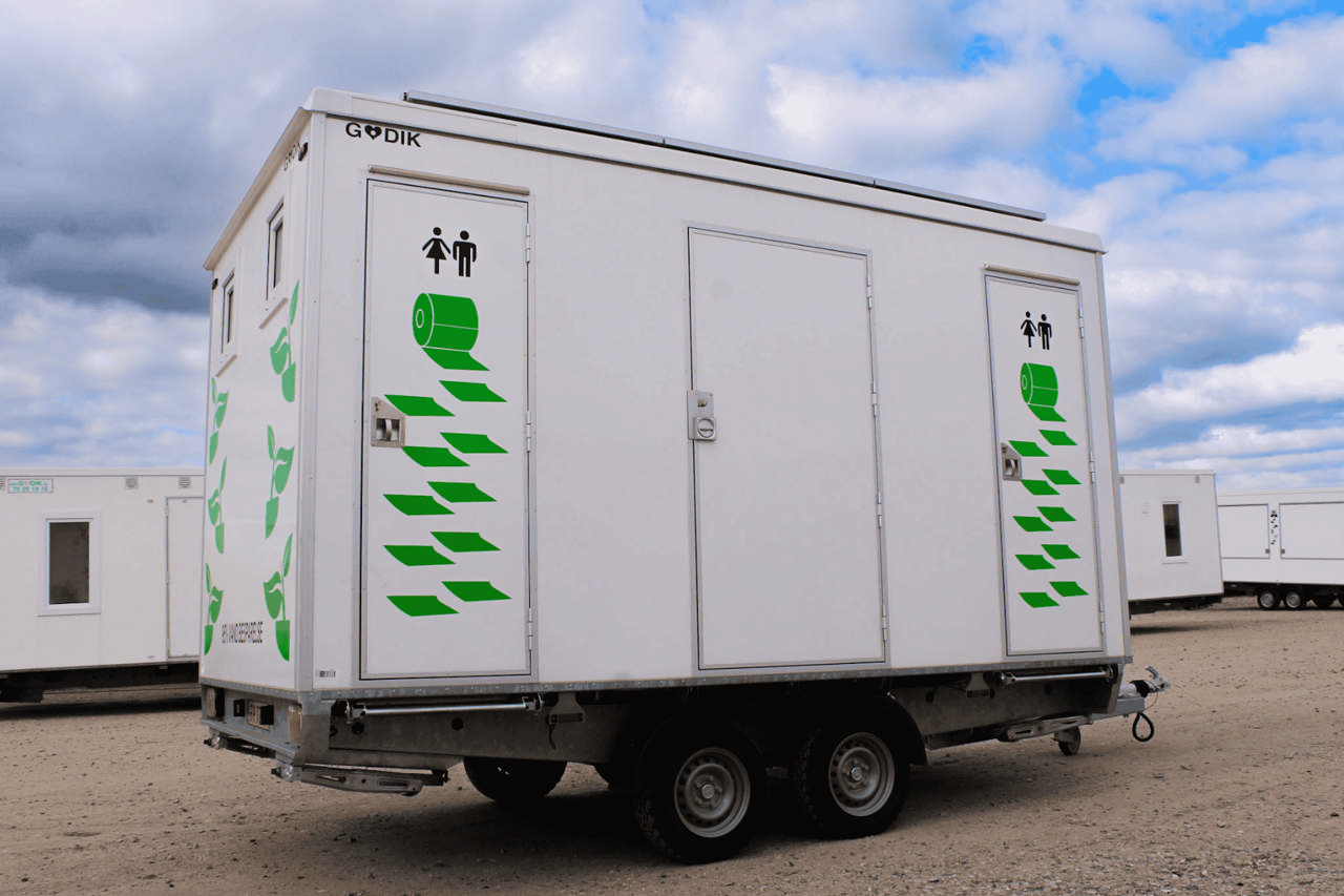 Vakuum Toalettvogn m/4 toaletter - SOLAR / solceller