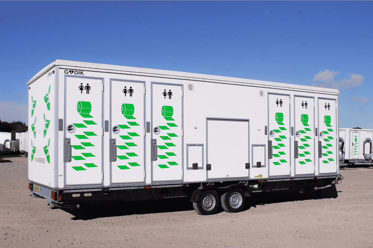 Vakuum Toalettvogn med 12 toaletter