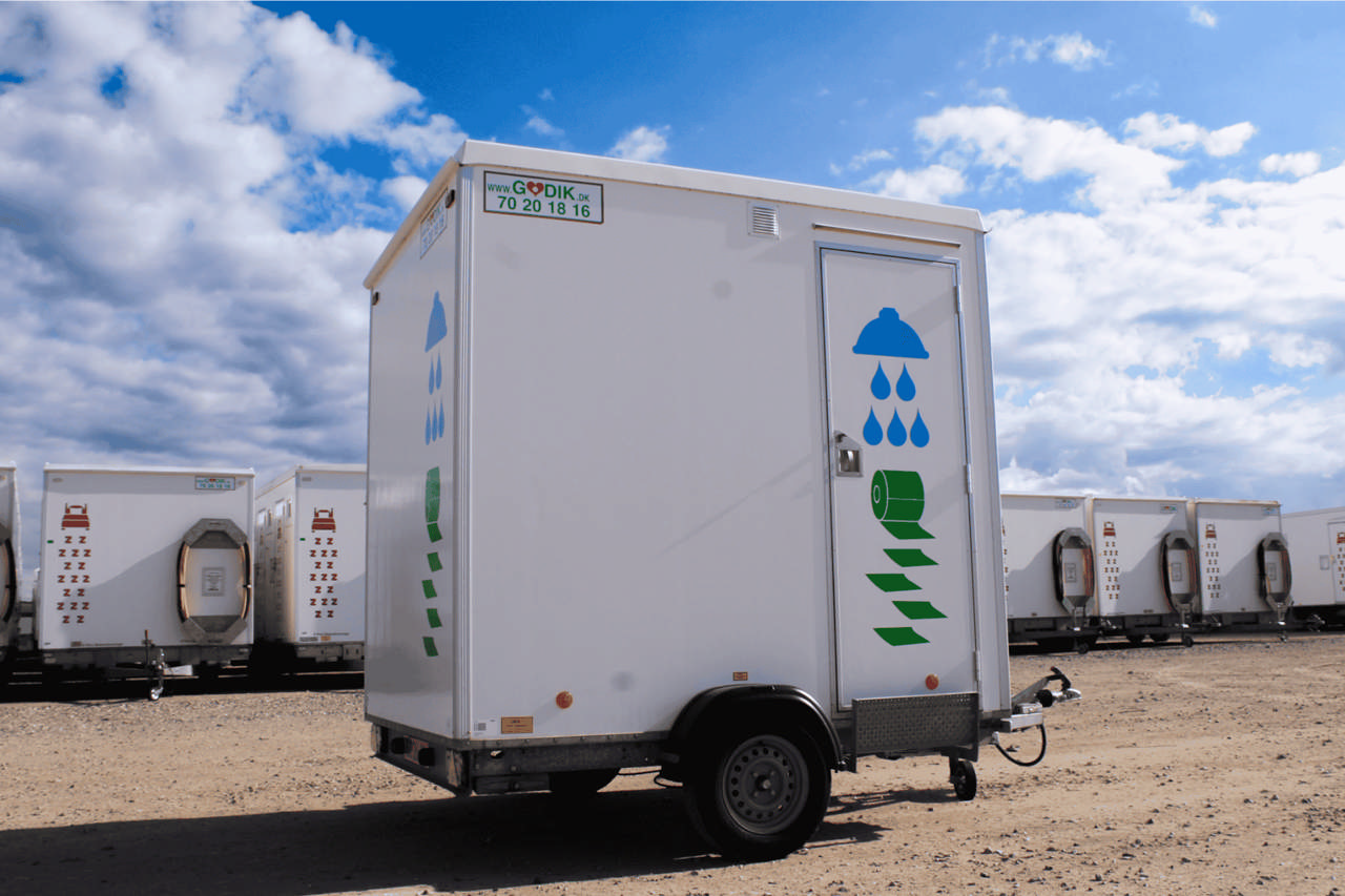 Mobilt Toalettvogn med dusj (Badmobil)