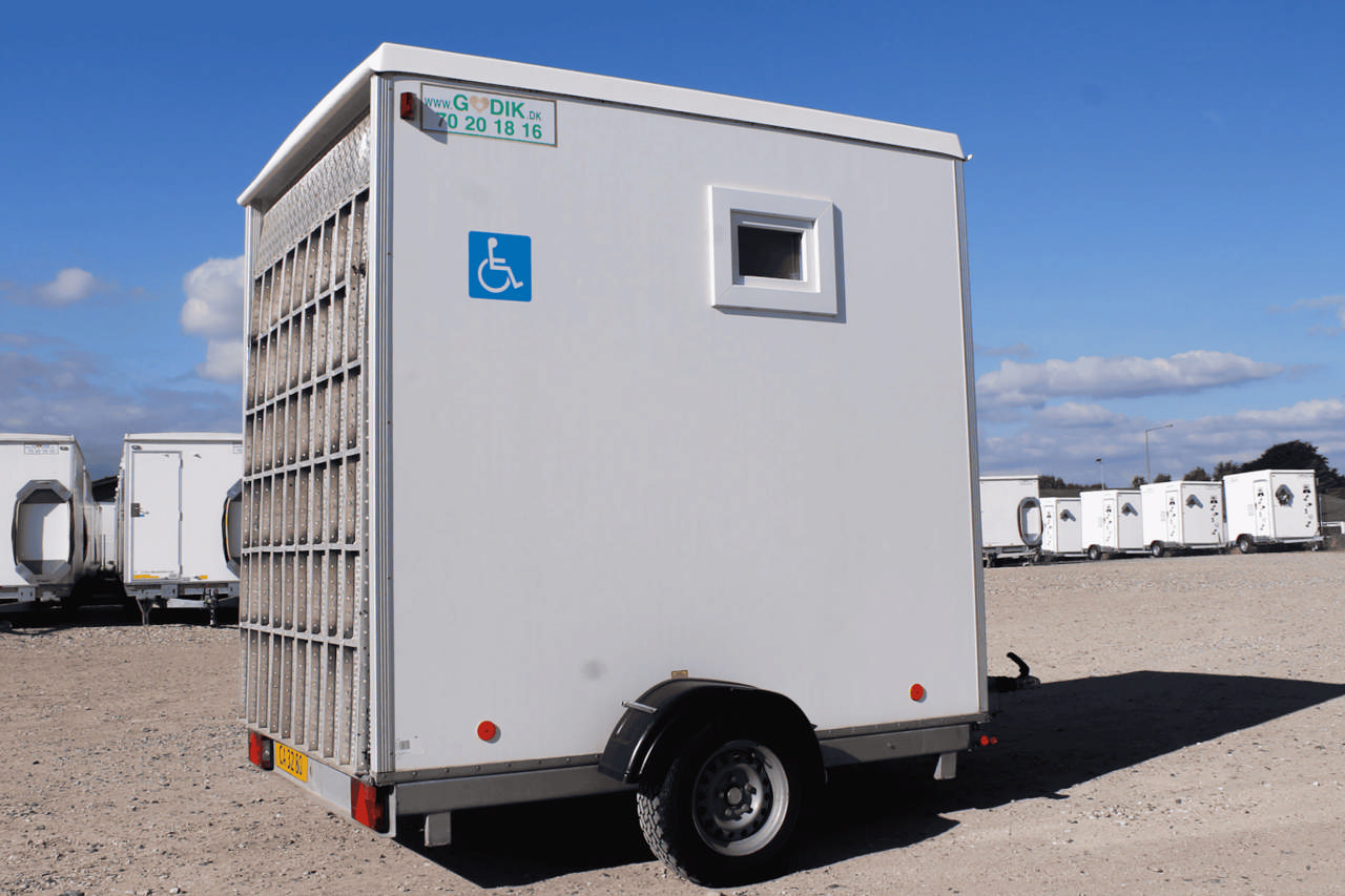 Vakuum Toalettvogn for funksjonshemmede, inkl stellebord og tank