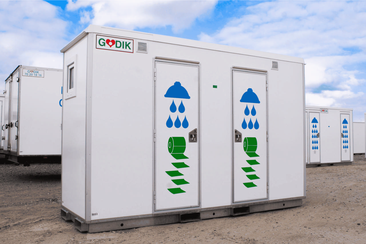 Baderomsmodul med 2 bad