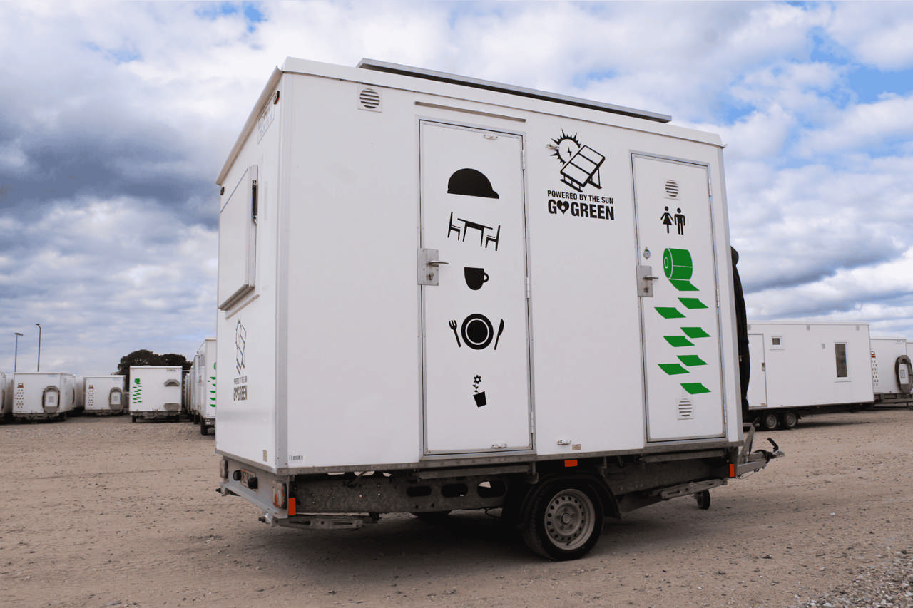 6-personers kontor- og spisevogn m/ vakuumtoalett & tank - SOLAR