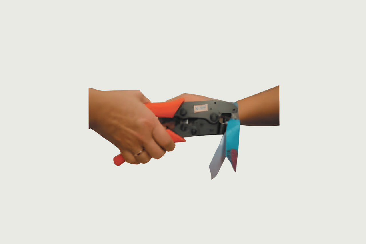 Håndmodell for tetningsstang