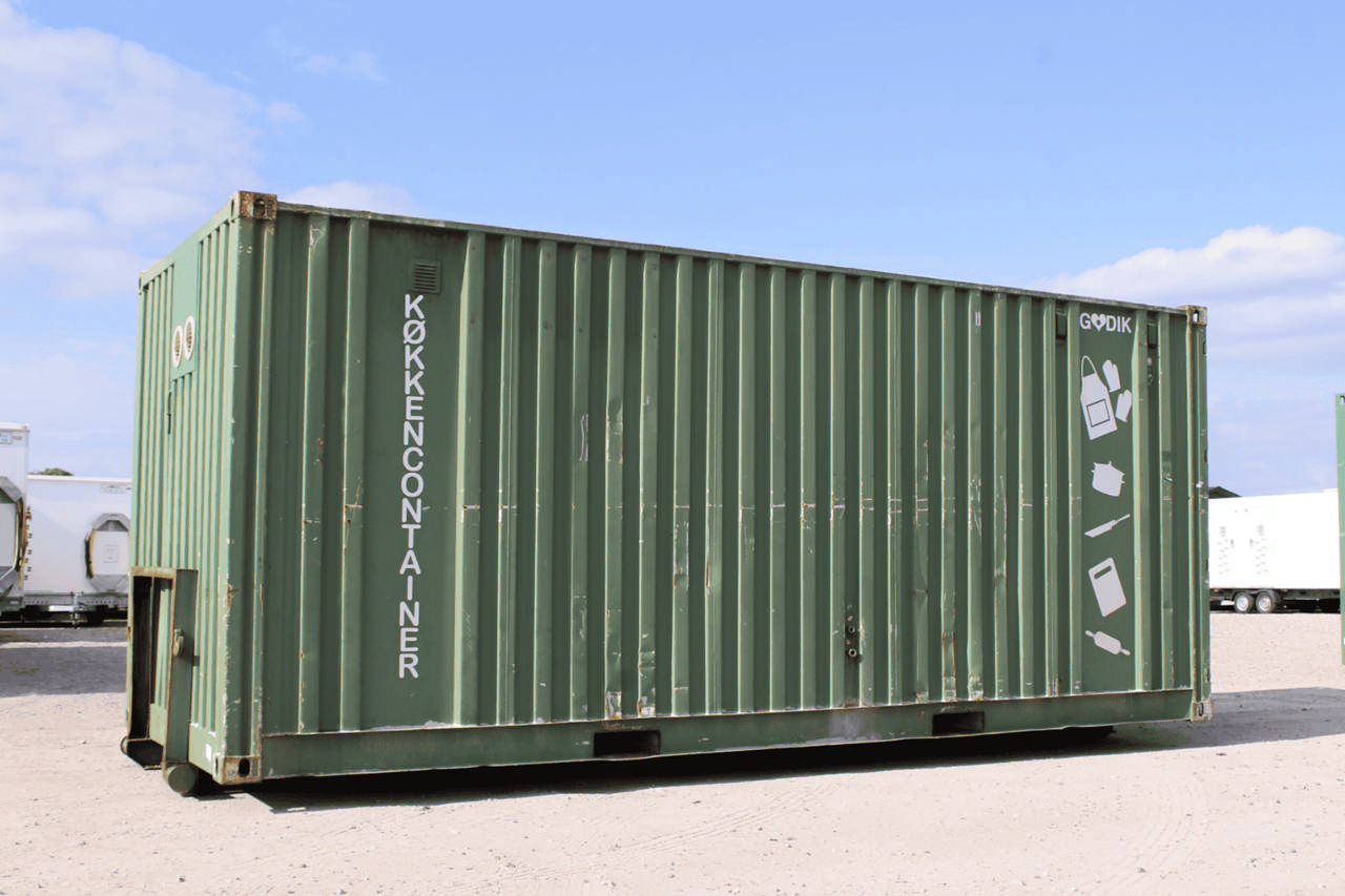 Kjøkkencontainer med kjøl og frys