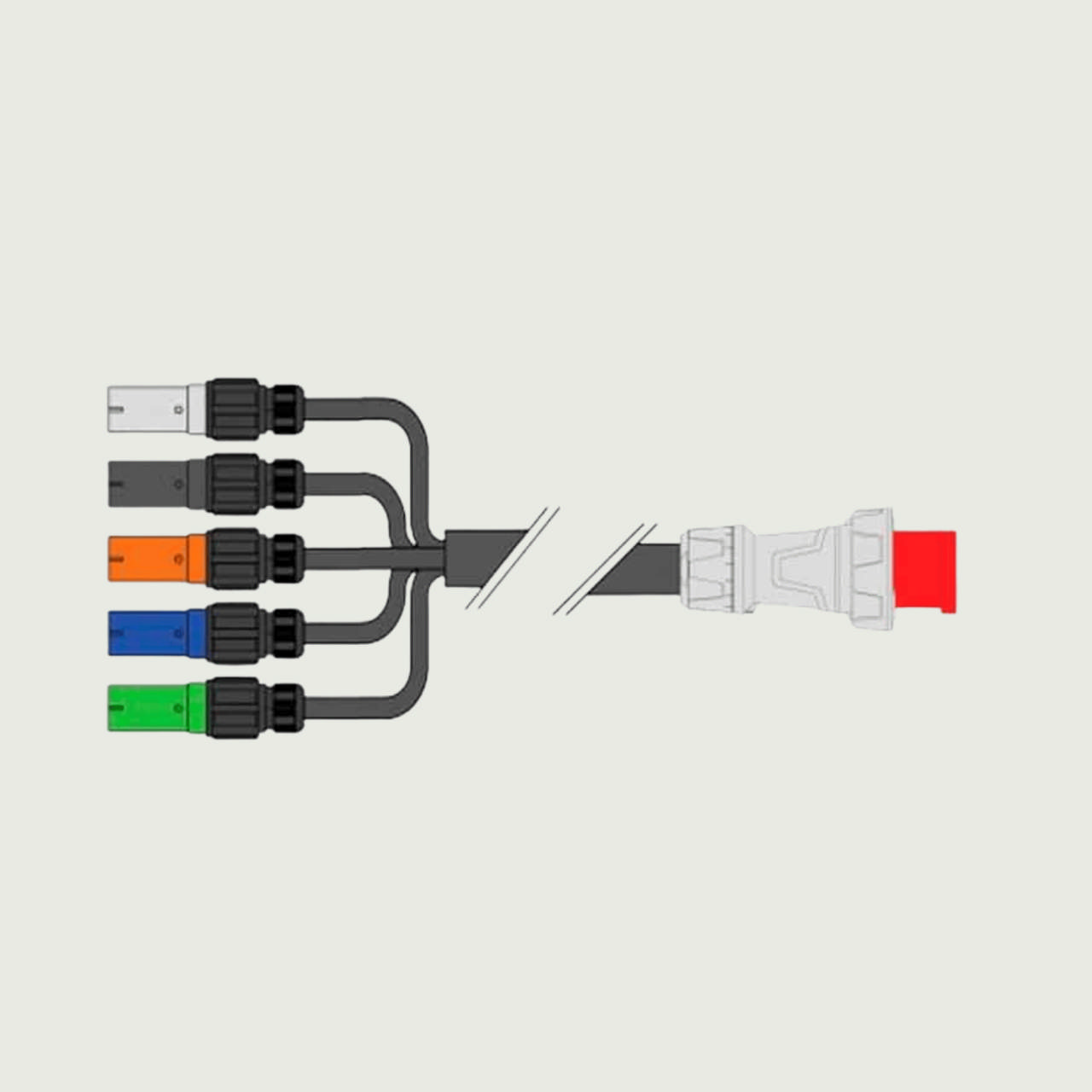 PowerLock hunn/125A rød CEE hann