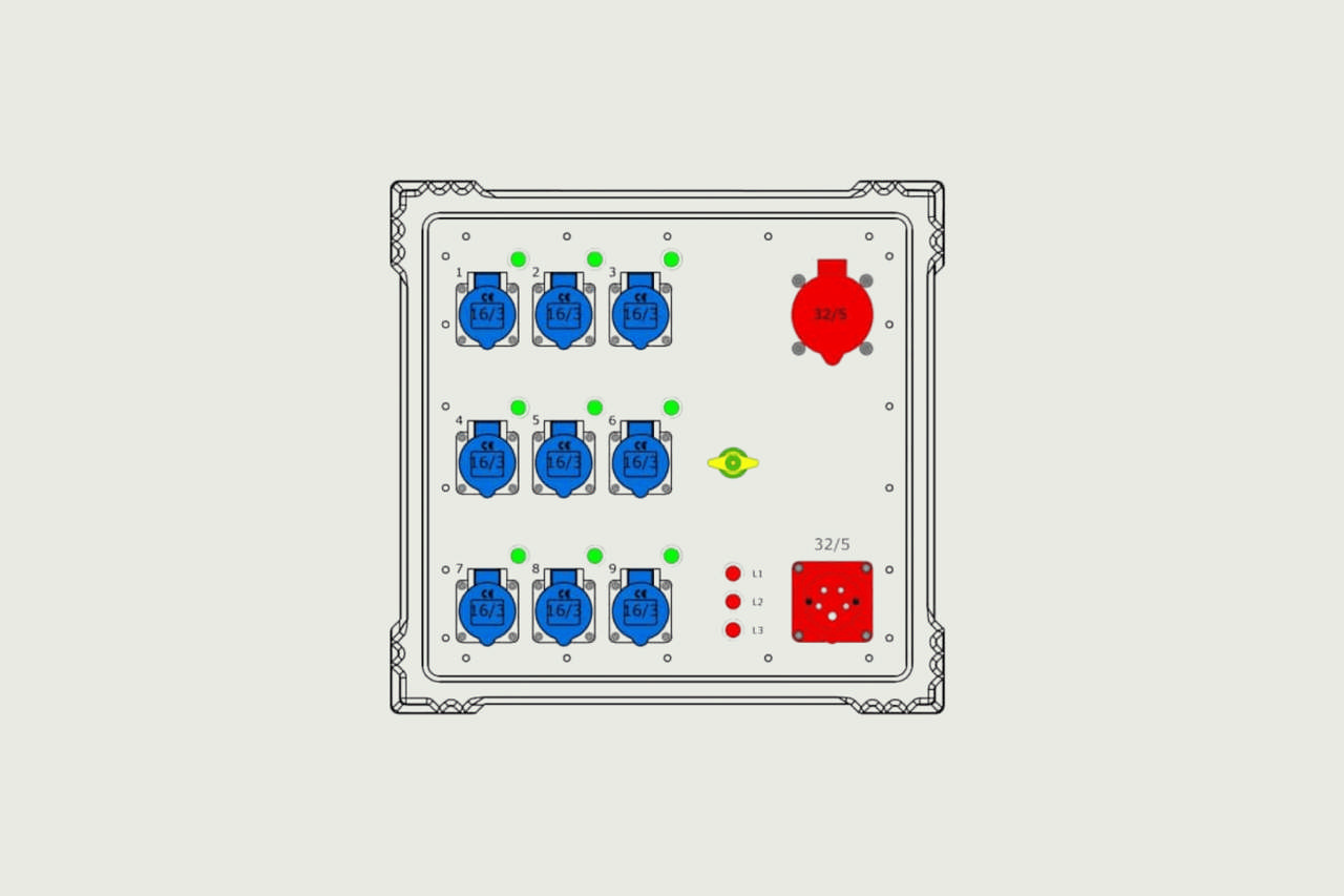 El-sentral PDU 32 Camping/16A